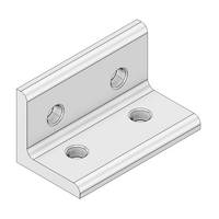 40-543-3 MODULAR SOLUTIONS ANGLE BRACKET<BR>30 SERIES 30MM TALL X 60MM WIDE W/HARDWARE